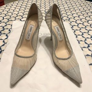 Jimmy Choo Love 85 glitter pumps